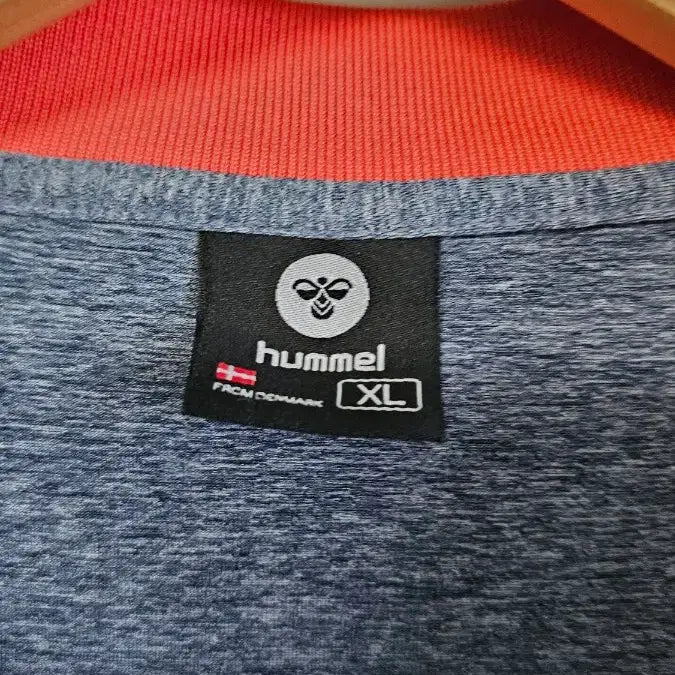 [BUNJANG] Hummel Color-Blocked Collar Short-Sleeve T-Shirt Size 105 / hummel 험멜 배색 카라 반팔티 105