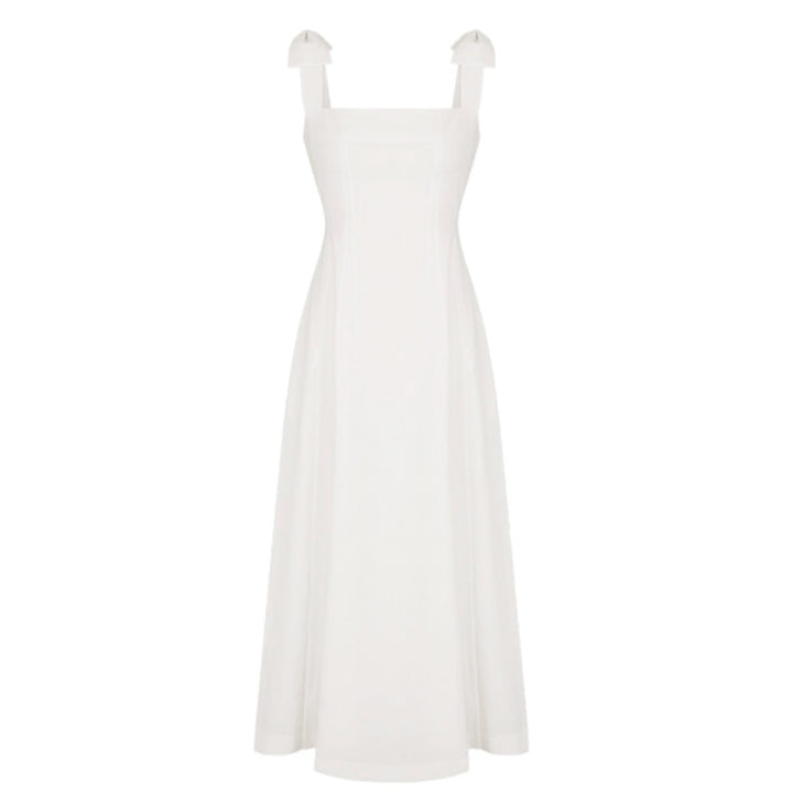 [BUNJANG] FLOUM Violet Ribbon Bustier Dress White XS / [플로움] 바이올렛 리본 뷔스티에 드레스 화이트 xs