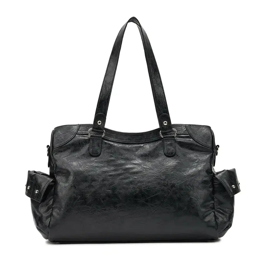 [BUNJANG] Deinet Stud Pocket Big Bag Black / 다이닛 deinet 스터드 포켓 빅백 블랙