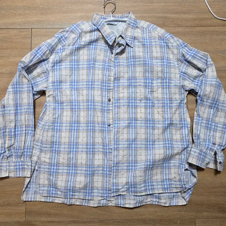 [BUNJANG] TheMiroir Washed Check Shirt / 3) 밈더워드로브 워시드 체크 셔츠