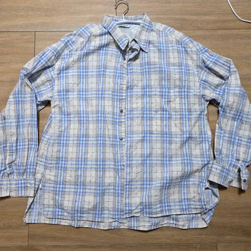 [BUNJANG] TheMiroir Washed Check Shirt / 3) 밈더워드로브 워시드 체크 셔츠