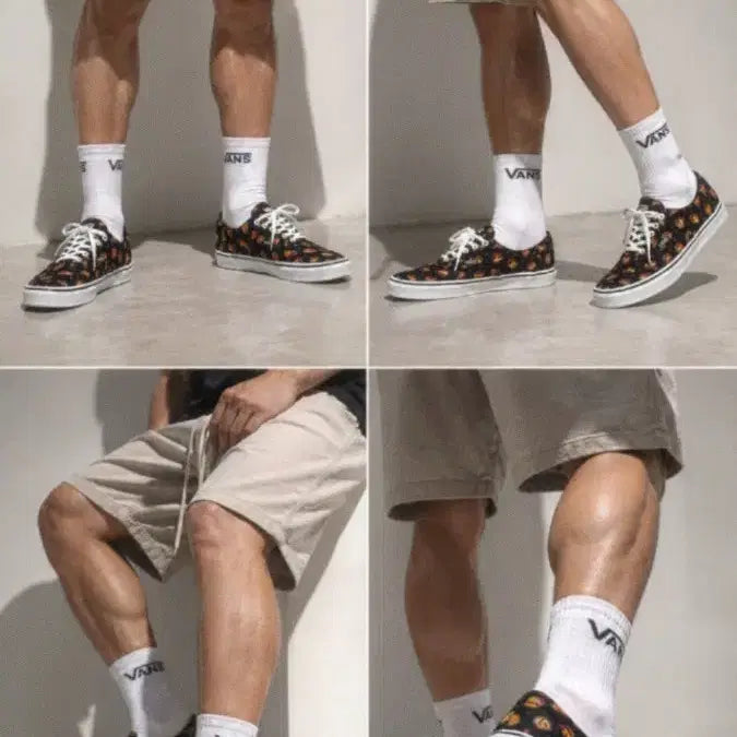 [BUNJANG] Vans Sneakers 300mm Black Floral Print / 반스 운동화 300mm