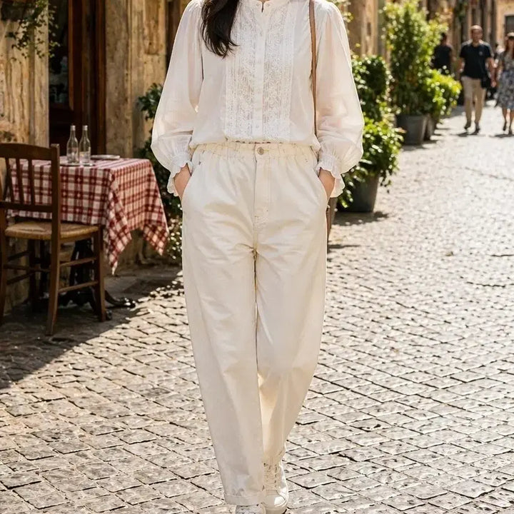 [BUNJANG] ZARA High-Waist Baggy Pants / ZARA 하이웨스트 배기 팬츠 (38)