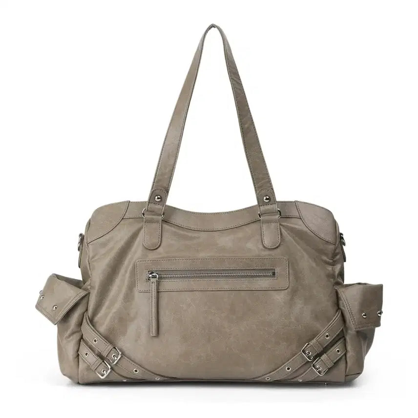 [BUNJANG] Deinet Stud Pocket Big Bag Khaki / 다이닛 deinet 스터드 포켓 빅백 카키