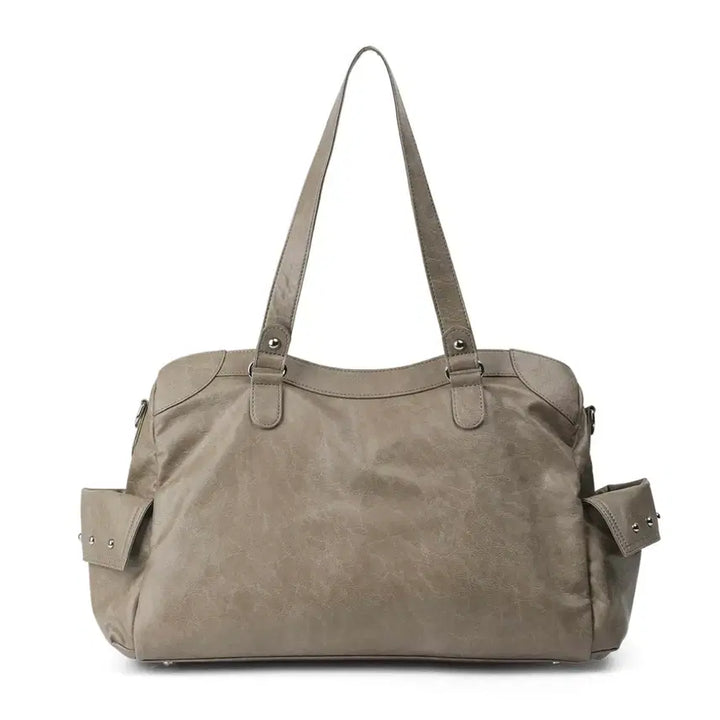 [BUNJANG] Deinet Stud Pocket Big Bag Khaki / 다이닛 deinet 스터드 포켓 빅백 카키