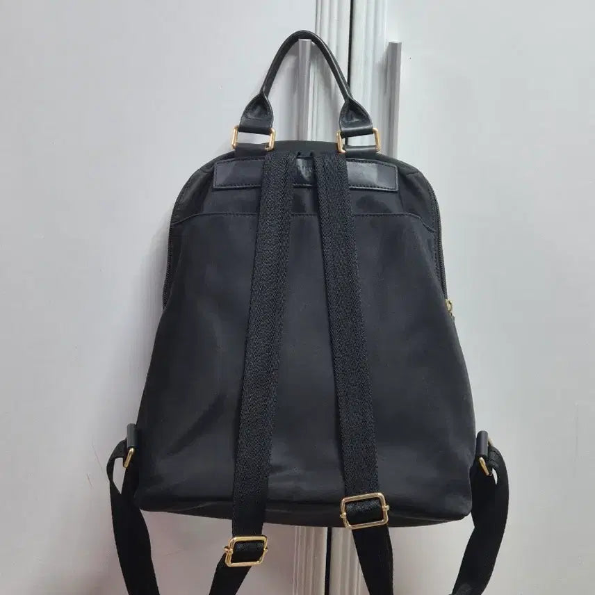 [BUNJANG] Daks Black Solid Nylon Backpack / 닥스 블랙 단색 나일론 백팩