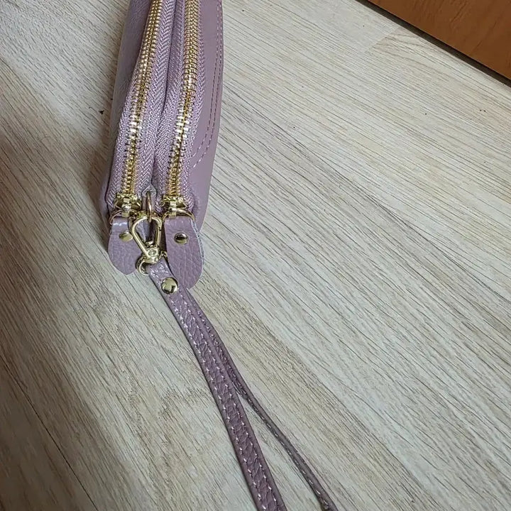 [BUNJANG] Indie Pink Leather Mini Wallet / (새상품) 인디핑크 소가죽 이중 수납 미니 지갑