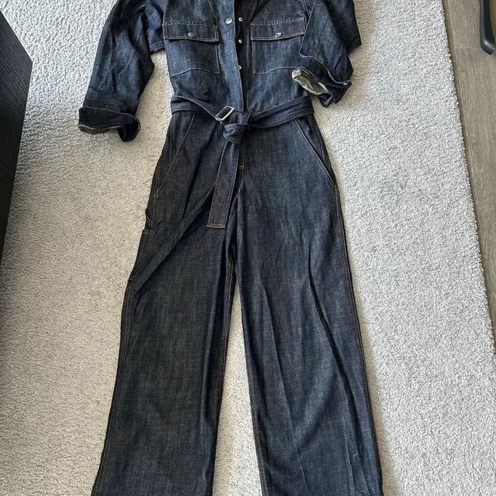 [BUNJANG] Maison Kitzune Denim Jumpsuit / 메종키치네점프수트