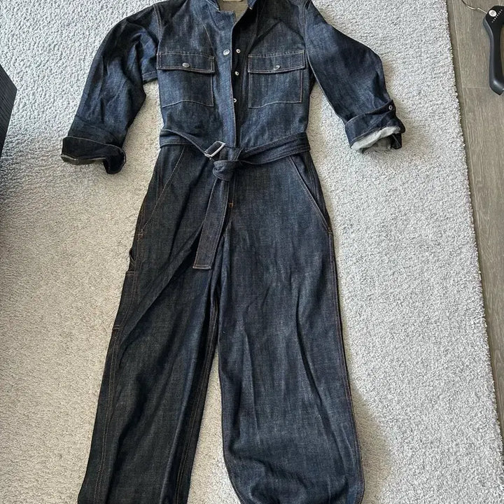 [BUNJANG] Maison Kitzune Denim Jumpsuit / 메종키치네점프수트