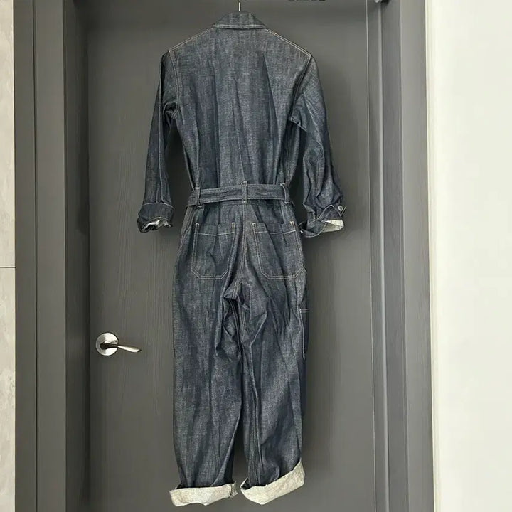 [BUNJANG] Maison Kitzune Denim Jumpsuit / 메종키치네점프수트