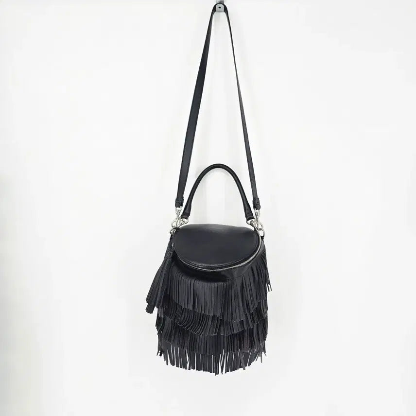 [BUNJANG] ANDREA INCONTRI Italian Leather Fringe Bag / ANDREA INCONTRI 이태리 가죽 프린지백