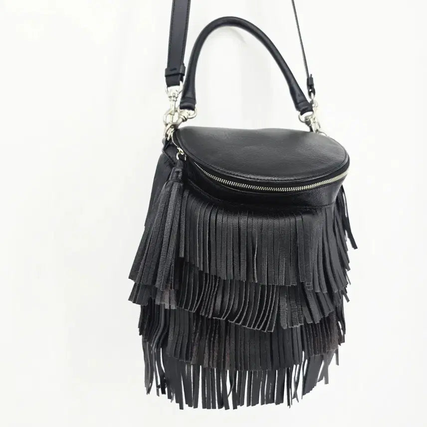 [BUNJANG] ANDREA INCONTRI Italian Leather Fringe Bag / ANDREA INCONTRI 이태리 가죽 프린지백