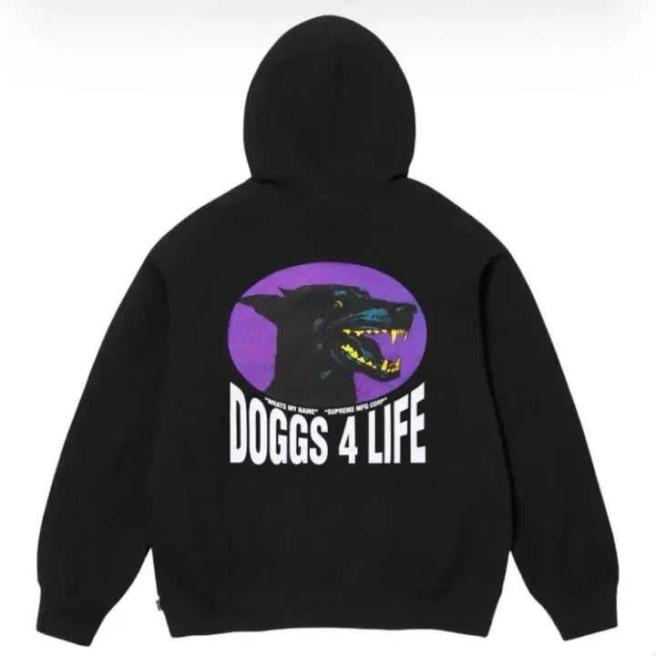 [BUNJANG] Supreme Dogs Hooded Sweatshirt Black L / 당일배송) L 슈프림 독스 후드 스웨트셔츠 블랙 24SS 후드티