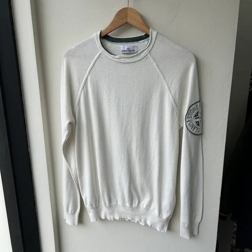 [BUNJANG] Stone Island Cotton Crewneck Knit M / 16836 - 스톤아일랜드 코튼 크루넥 니트