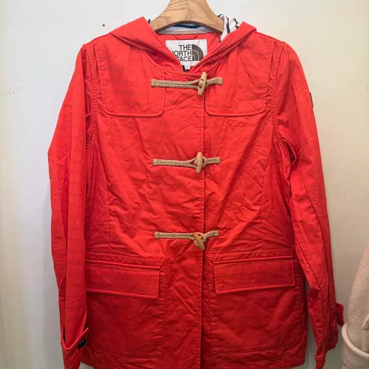 [BUNJANG] The North Face Orange Duffle Coat / 노스페이스 오렌지색 떡볶이 코트