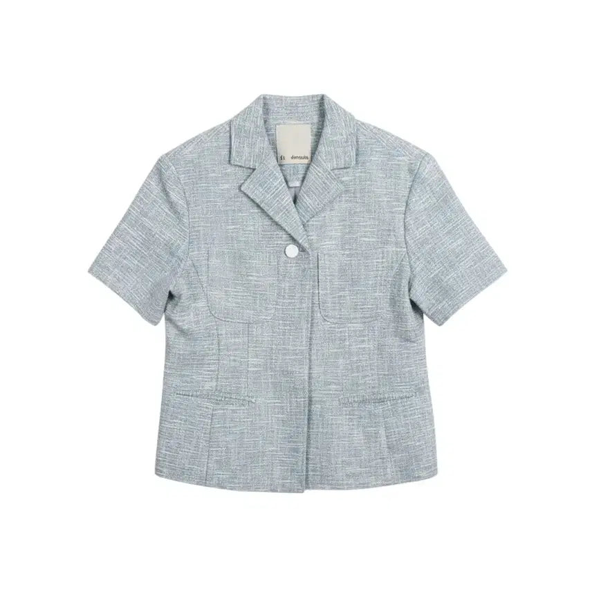 [BUNJANG] Et demain Tweed Short Sleeve Jacket / 여성F/ Et demain 엣드맹 트위드 반팔 자켓 bl 37-135