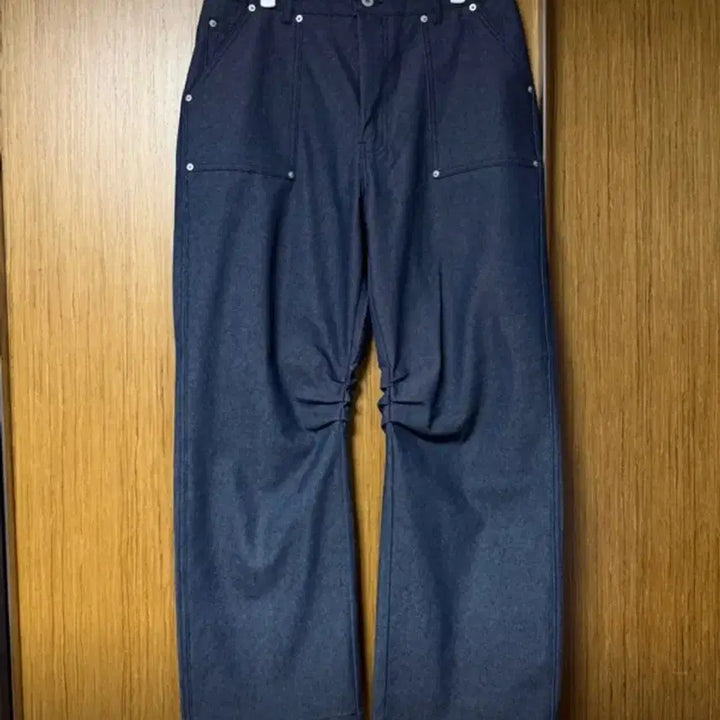 [BUNJANG] Bluesf Curved Denim Carpenter Pants Size 1 / 새상품) 블루썬플라워 Bluesf 커브드 데님 카펜터 팬츠 1사이즈