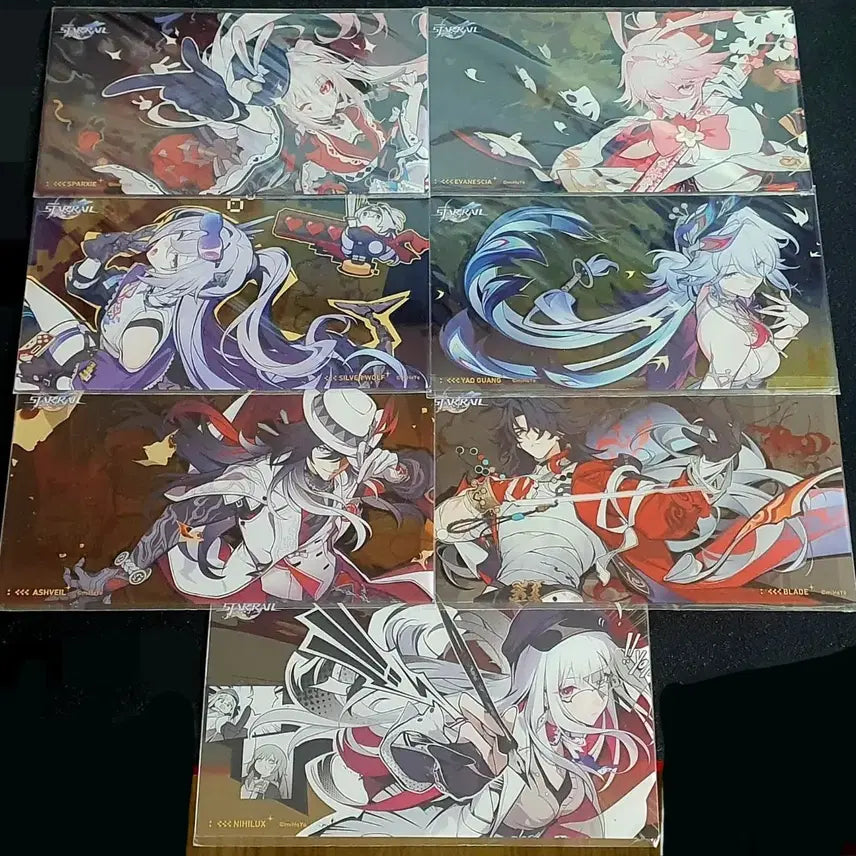 [BUNJANG] Honkai: Star Rail 3rd Anniversary Sparkle, Acheron, Silver Wolf Photocard Set / 붕괴 스타레일 3주년 포토카드 특전 세트 포카 스파키 에바네시아 은랑