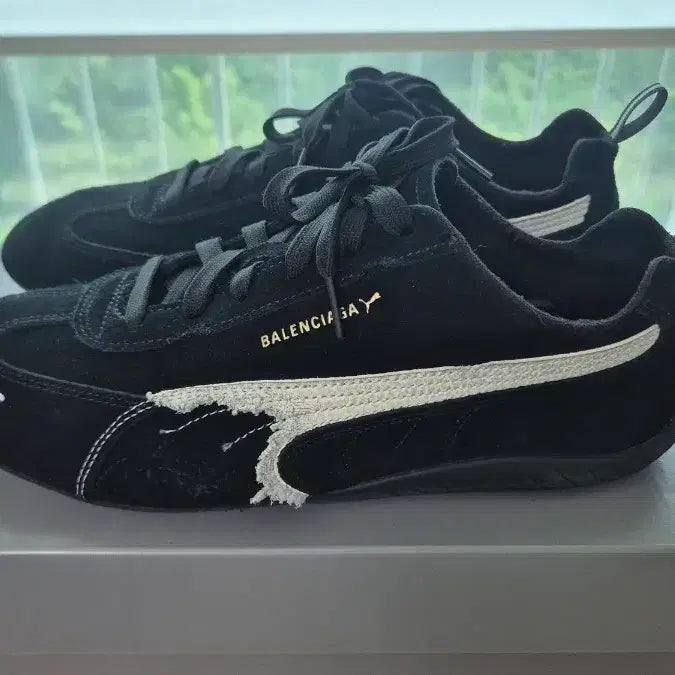[BUNJANG] Puma x Balenciaga Suede Sneakers Black / 푸마 발렌시아가 스웨이드 블랙 스니커즈 42 백화점 정품