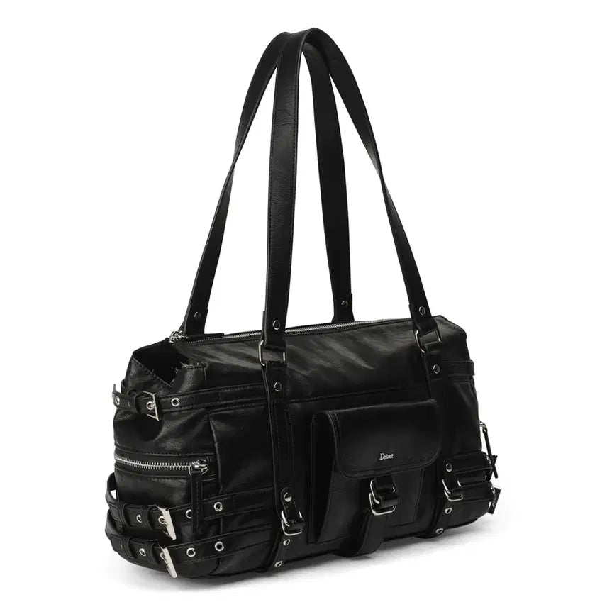 [BUNJANG] Deinet Belted Pocket Shoulder Bag Black / 다이닛 deinet 벨티드 포켓 숄더백 블랙