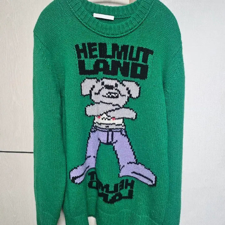 [BUNJANG] Helmut Lang Intarsia Knit Sweater L / 헬무트랭 인타르시아 로꼬 니트 L