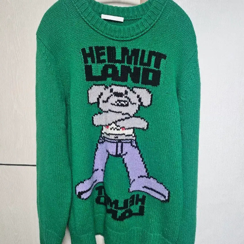 [BUNJANG] Helmut Lang Intarsia Knit Sweater L / 헬무트랭 인타르시아 로꼬 니트 L