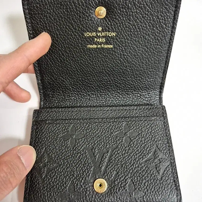 [BUNJANG] Louis Vuitton Monogram Empreinte Business Card Holder Black / [새상품급/S급] 루이비통 지갑 앙프렝뜨 비즈니스 카드홀더
