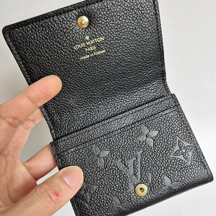 [BUNJANG] Louis Vuitton Monogram Empreinte Business Card Holder Black / [새상품급/S급] 루이비통 지갑 앙프렝뜨 비즈니스 카드홀더