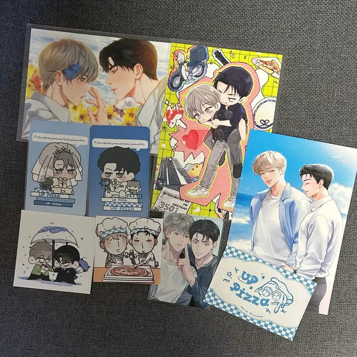 [BUNJANG] Pizza Delivery Guy &amp; Gold Palace Pizza Delivery Guy 4th Anniversary Photocard Bundle Set / 피자배달부와 골드팰리스 피달부 4주년 카페 포카 엽서 일괄