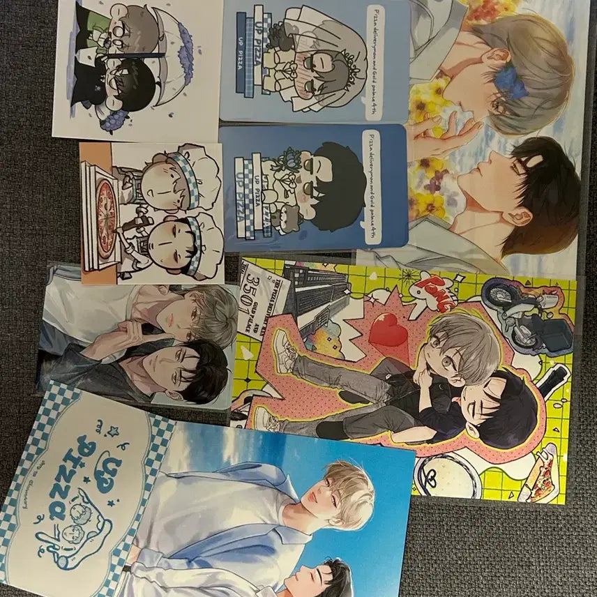 [BUNJANG] Pizza Delivery Guy &amp; Gold Palace Pizza Delivery Guy 4th Anniversary Photocard Bundle Set / 피자배달부와 골드팰리스 피달부 4주년 카페 포카 엽서 일괄