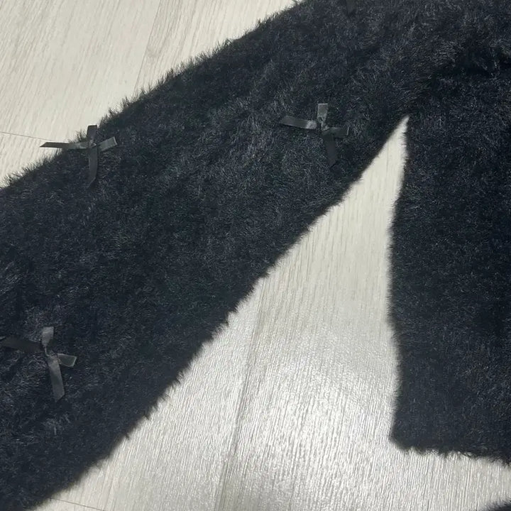 [BUNJANG] Maz Ribbon Cape Style Knit / 반택포) 마즈 리본 케이프 스타일 니트 양산형 지뢰계
