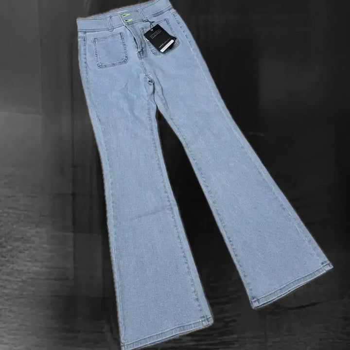 [BUNJANG] EGOIST Light Wash Blue Bootcut Pants / 택 새상품) 에고이스트 연청 부츠컷 팬츠