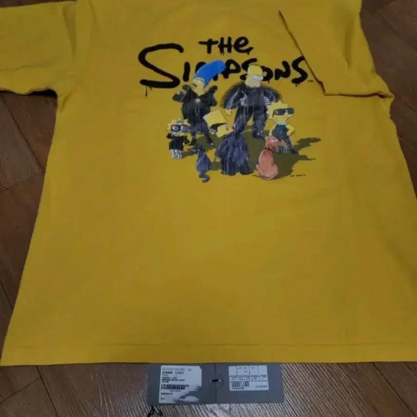 [BUNJANG] Balenciaga Simpsons Graphic Print T-Shirt Yellow / 발렌시아가 심슨 반팔 티셔츠 옐로우