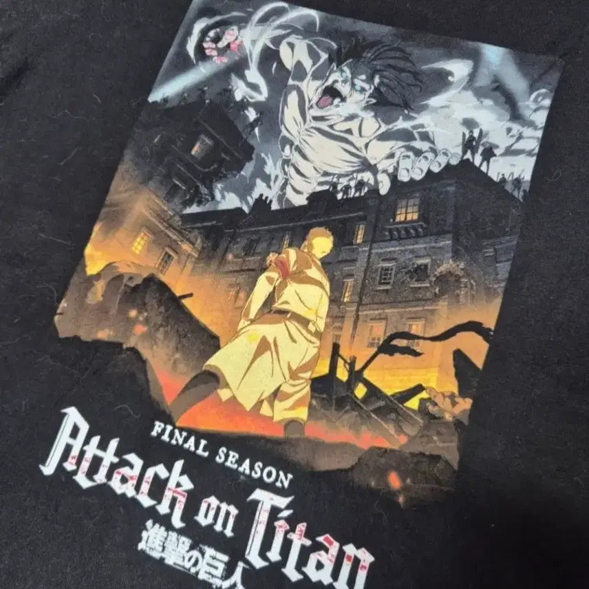 [BUNJANG] Attack on Titan Official T-Shirt / [L]진격의거인 오피셜 티셔츠 -222