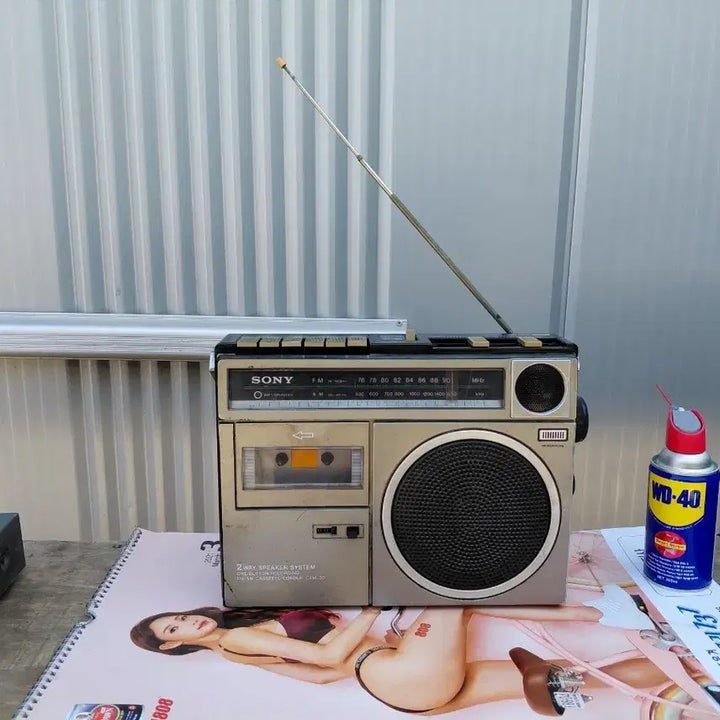 [BUNJANG] Sony Cassette Radio Vintage Japanese / 일본/SONY 골동품 카시버 ,근대사 3일간세일