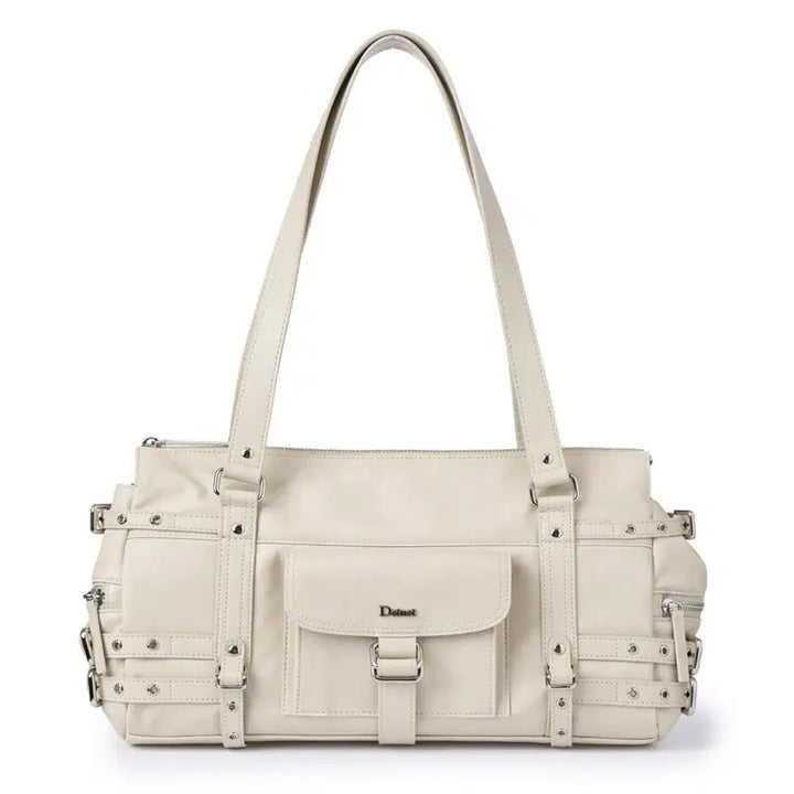 [BUNJANG] Deinet Belted Pocket Shoulder Bag Beige / 다이닛 deinet 벨티드 포켓 숄더백 베이지