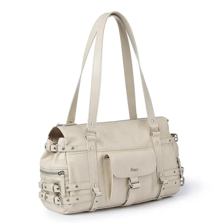 [BUNJANG] Deinet Belted Pocket Shoulder Bag Beige / 다이닛 deinet 벨티드 포켓 숄더백 베이지