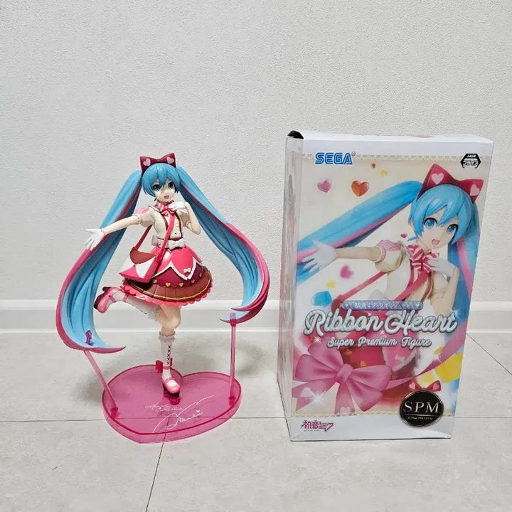 [BUNJANG] Sega Prize Hatsune Miku Ribbon Heart Version Figure / 세가정품 SPM 하츠네미쿠 리본하트 버전 피규어 판매합니다