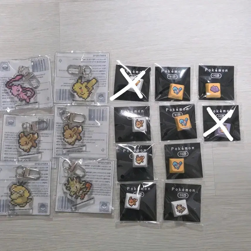 [BUNJANG] Pokemon Metamon &amp; Psyduck Keycaps Set / cu 포켓몬 키캡 아크릴 메타몽 고라파덕 피카츄 이브이 꼬부기 뮤 나옹