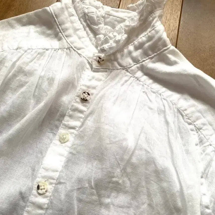 [BUNJANG] Capital Frill Shirt / 캐피탈 프릴셔츠