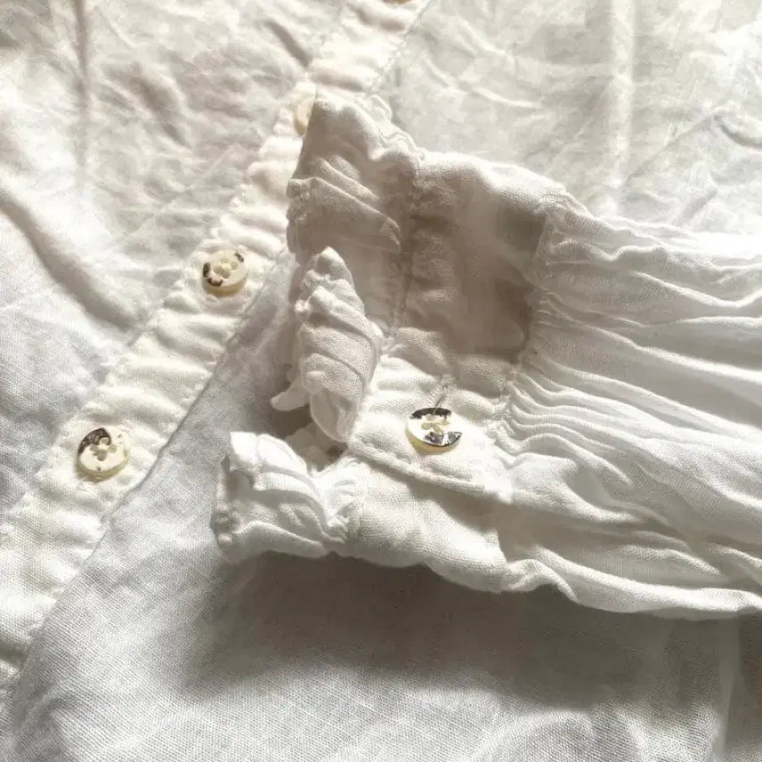 [BUNJANG] Capital Frill Shirt / 캐피탈 프릴셔츠