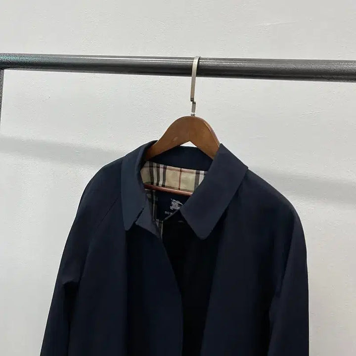 [BUNJANG] Burberry Navy Gabardine Cotton Trench Coat / 여) 버버리 네이비 개버딘코트