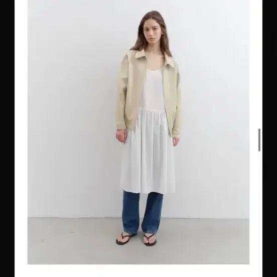 [BUNJANG] Letter Sunday Layered Dress / 레터 Sunday layered dress 레이어드 원피스