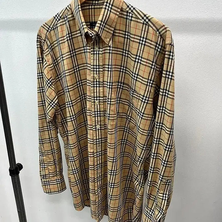 [BUNJANG] Burberry Beige Check Shirt / 110) 버버리 베이지 체크셔츠