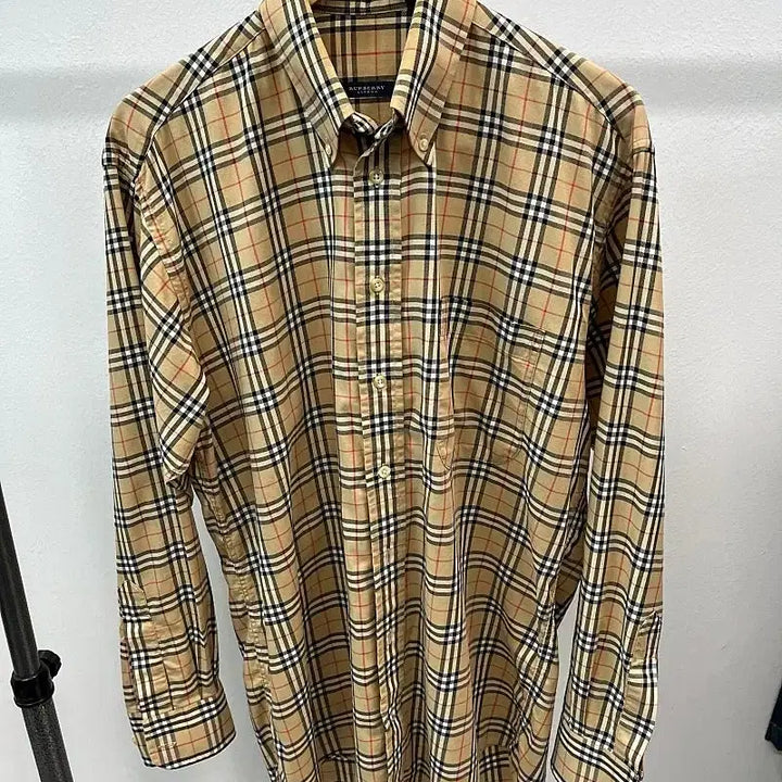 [BUNJANG] Burberry Beige Check Shirt / 110) 버버리 베이지 체크셔츠