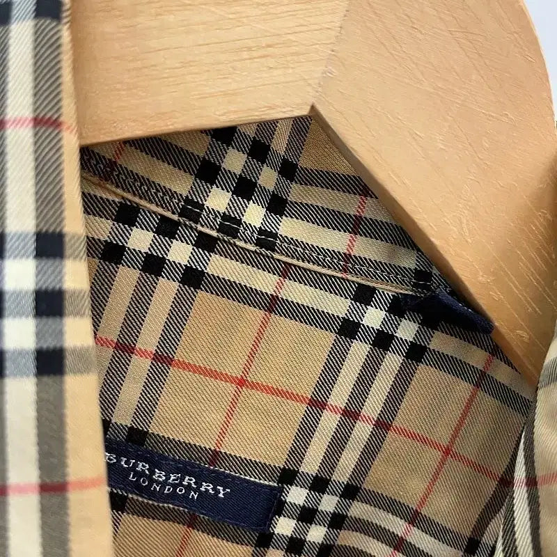 [BUNJANG] Burberry Beige Check Shirt / 110) 버버리 베이지 체크셔츠