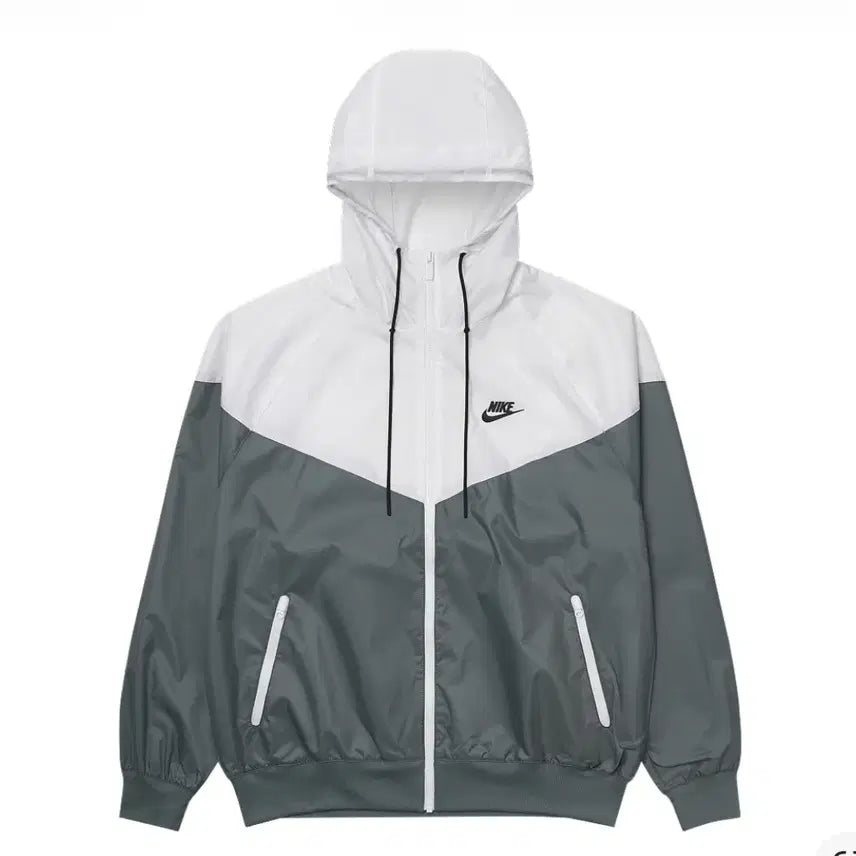 [BUNJANG] Nike Windrunner Jacket White/Grey / 나이키 윈드러너 바람막이 화이트/그레이 (KREAM 구매)