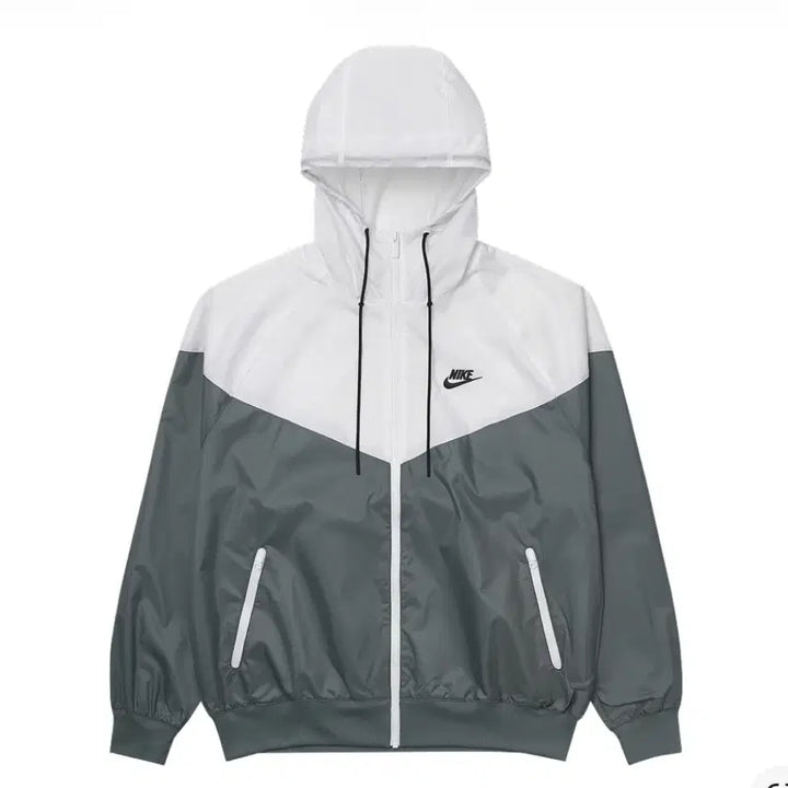 [BUNJANG] Nike Windrunner Jacket White/Grey / 나이키 윈드러너 바람막이 화이트/그레이 (KREAM 구매)