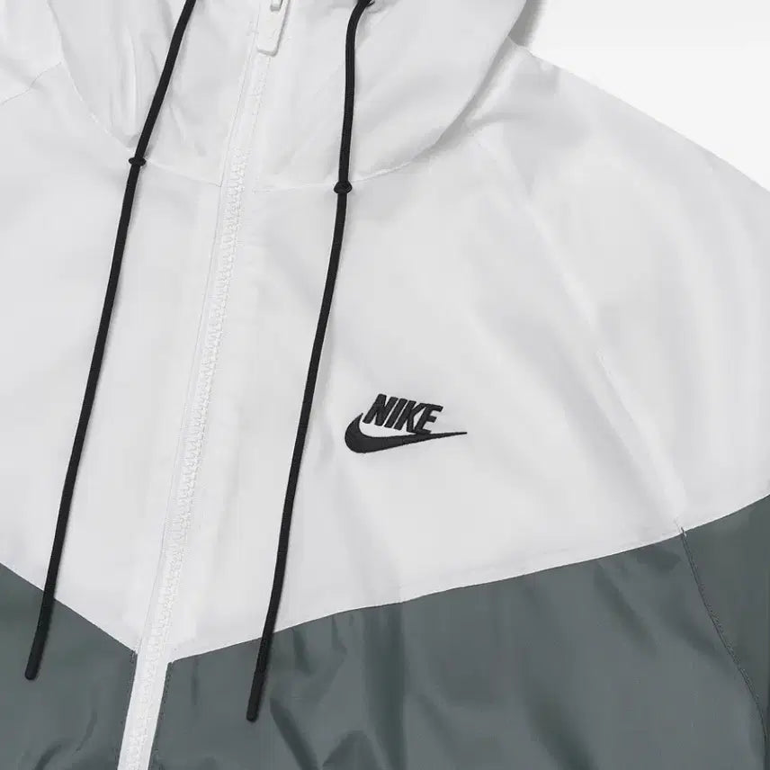 [BUNJANG] Nike Windrunner Jacket White/Grey / 나이키 윈드러너 바람막이 화이트/그레이 (KREAM 구매)