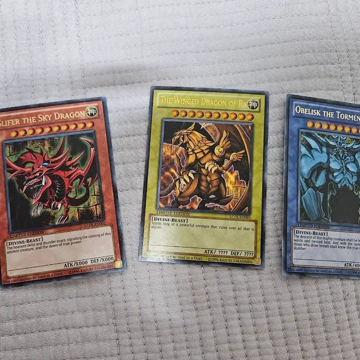 [BUNJANG] Yu-Gi-Oh! Divine Trio Set - C Grade / 유희왕 영판 신의카드 삼환신 세트 c급